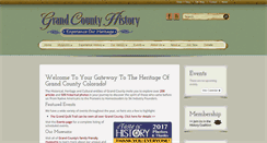 Desktop Screenshot of grandcountyhistory.org